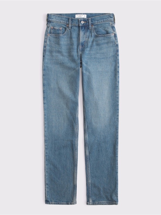 Abercrombie & Fitch Denim - Abercrombie & Fitch The 90’s straight mid rise Curve Love jeans size 27 regular